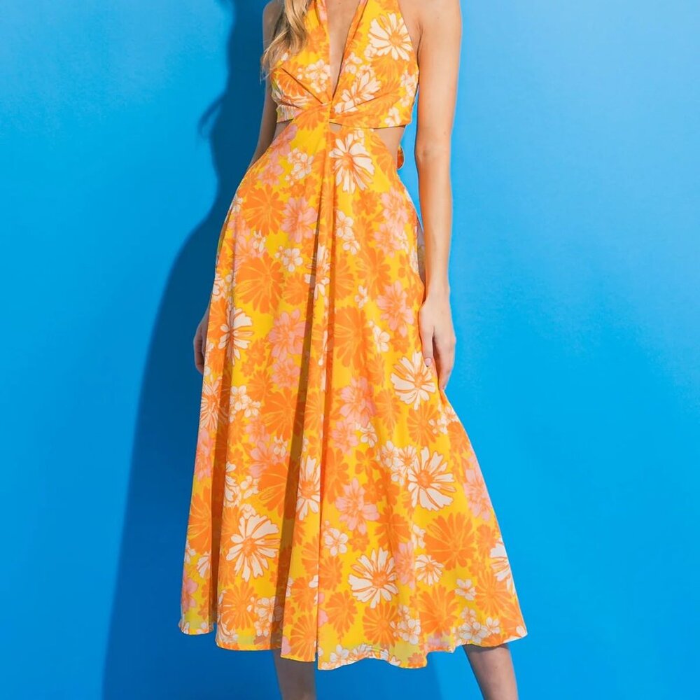 Next Big Move Midi Dress